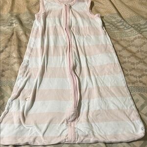 Burt's Bees Pink and White Striped beekeeper Sleep Sack size medium